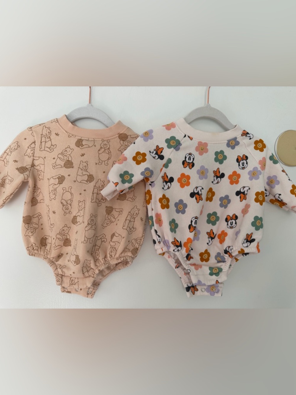 Old Navy x Disney sweatshirt rompers size 0-3